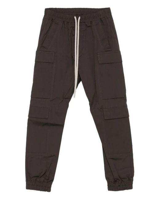メンズ Rick Owens ドローストリング カーゴパンツ Gray