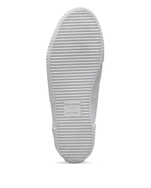 Thom Browne White Heritage Sneakers for men