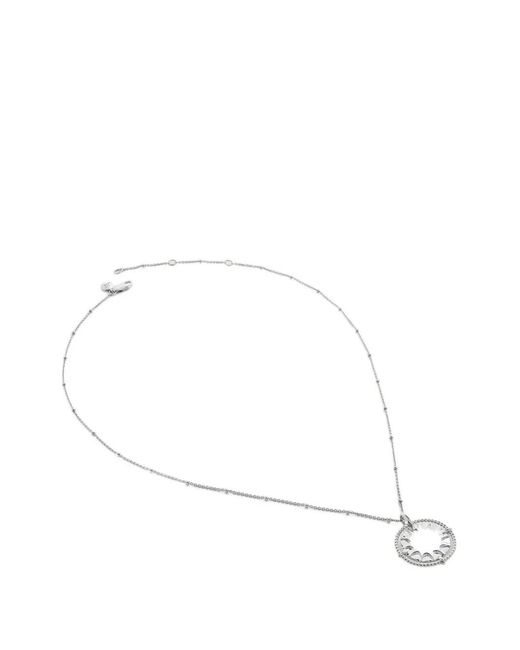 Monica Vinader White Infinity Ring Necklace
