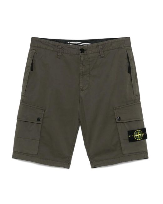 Bermudas con distintivo Compass Stone Island de hombre de color Green