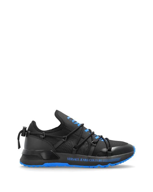 Versace Jeans Couture Black Baskets À Logo Imprimé for men