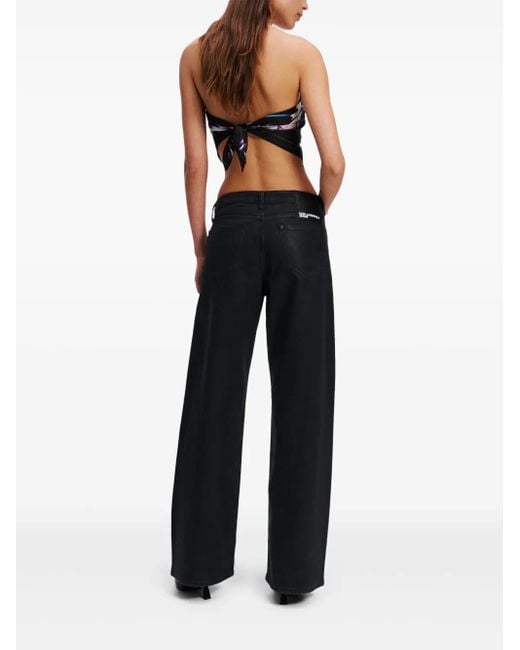 Jeans Con Vestibilità Comoda di Karl Lagerfeld in Black
