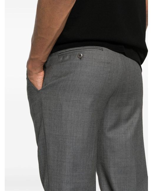 Brioni Gray Tigullio Wool Trousers for men