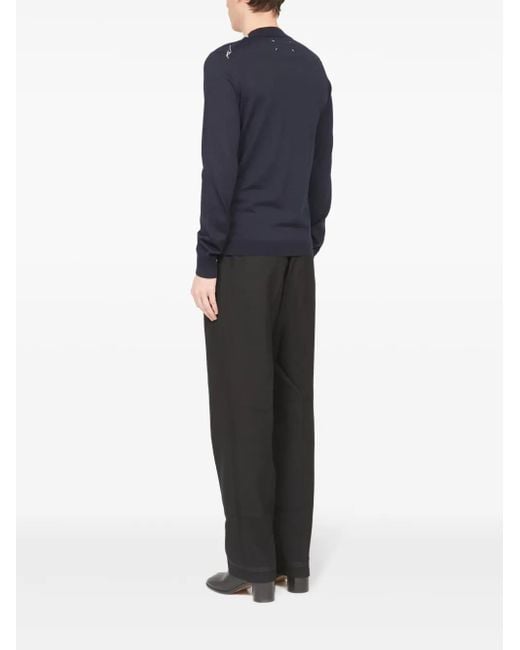 Maison Margiela Blue Crewneck for men