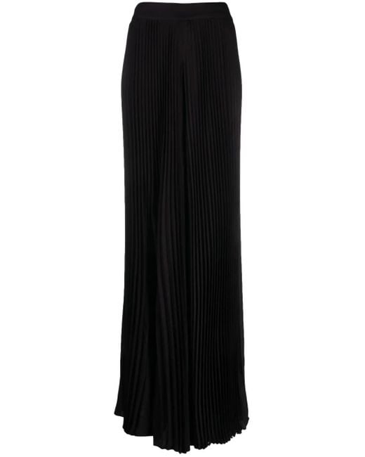 Pantalon Plissé Diamanté À Taille Haute Alice + Olivia en coloris Black