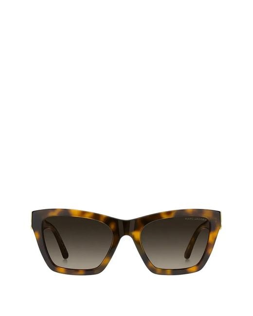 Marc Jacobs Gray Tortoiseshell-Effect Sunglasses