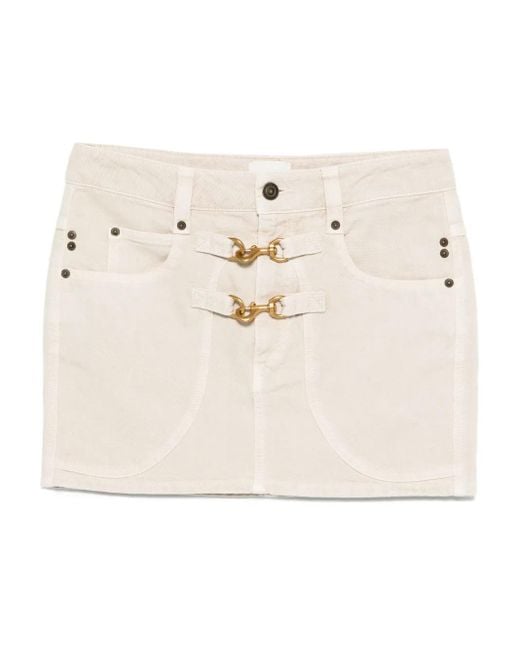 Isabel Marant Natural Paulina Mini Skirt