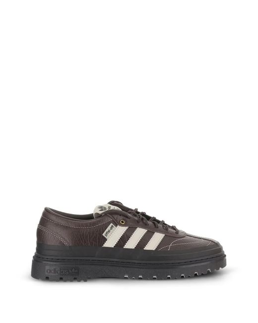 Song For The Mute Gray X Adidas 007 Samba Lx Freizeit Low-Top Leather Sneakers for men