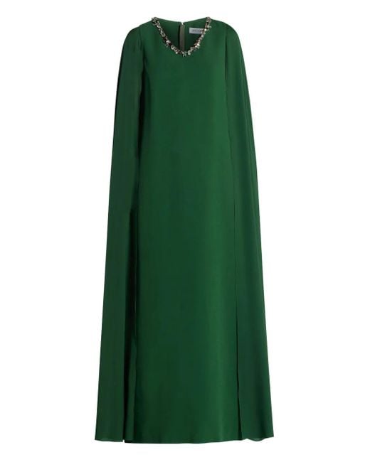 Dice Kayek Green Robe Longue À Ornements