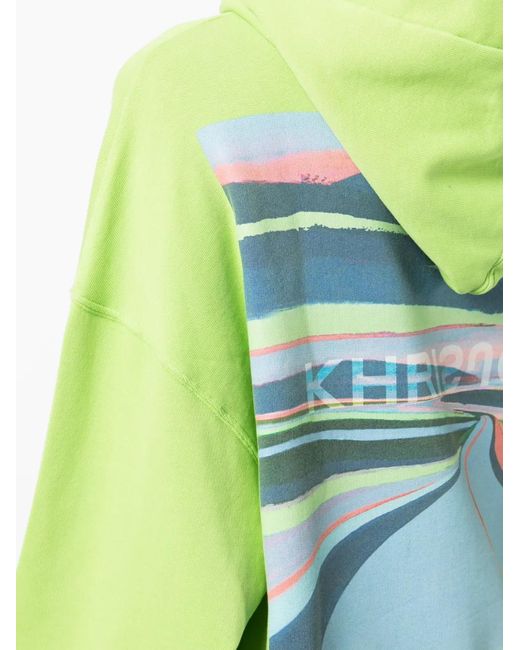 Khrisjoy Green Route Graphic-Print Hoodie