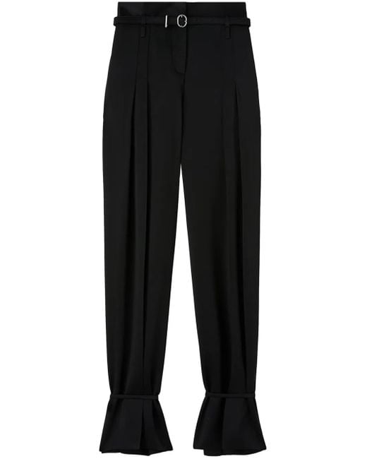 Jil Sander Black Belted Trousers