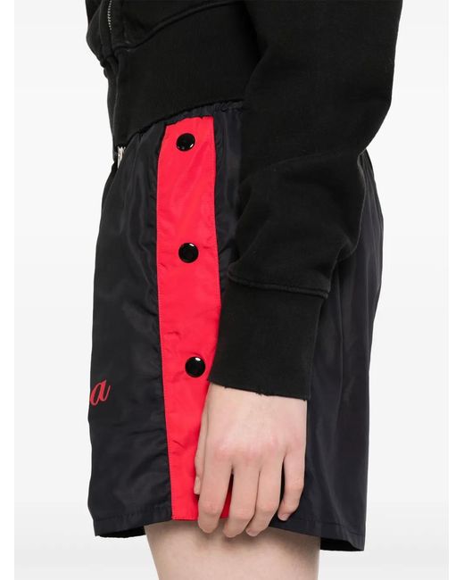 VAQUERA Red Snap-Buttons Shorts