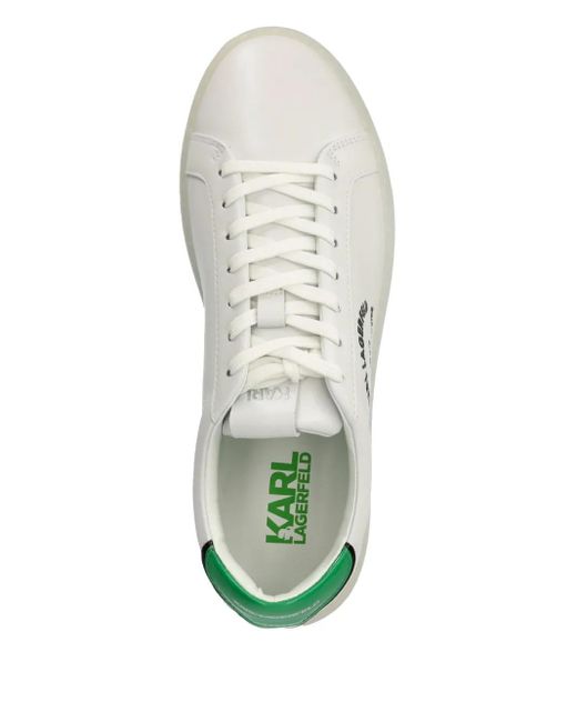 Karl Lagerfeld White Kourt Iii Trainers for men