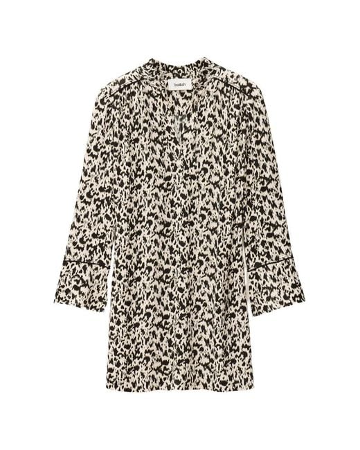 Ba&sh White Perla V-Neck Printed Dress