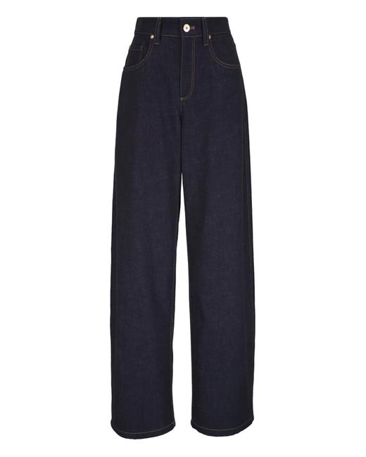 Brunello Cucinelli Blue Five-pocket Denim Jeans