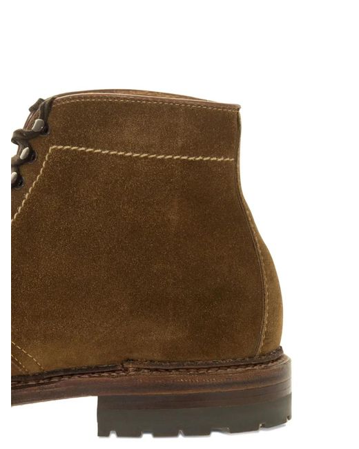 Alden Brown Suede Boots for men