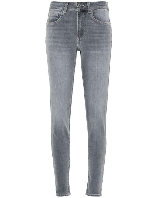 High-rise skinny jeans Liu Jo en coloris Blue
