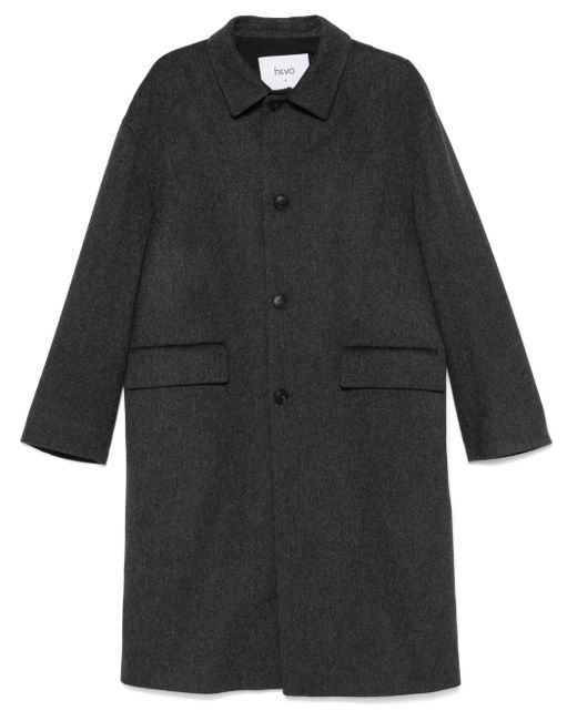 Hevò Black X Feliciotto Cavallino Coat for men