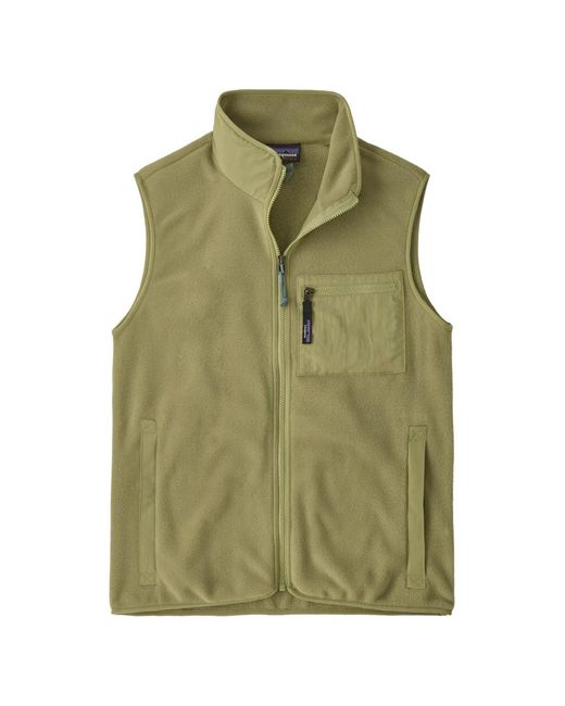 Patagonia Green Synchilla Zip Pocket Vest for men