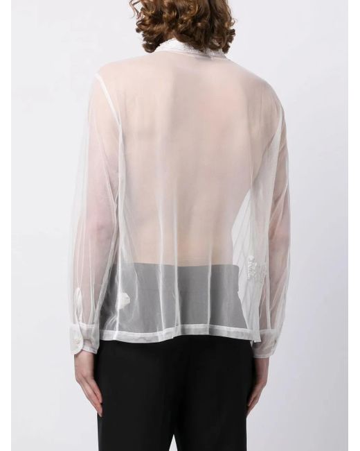 Bode White Recycled-Nylon Shirt for men