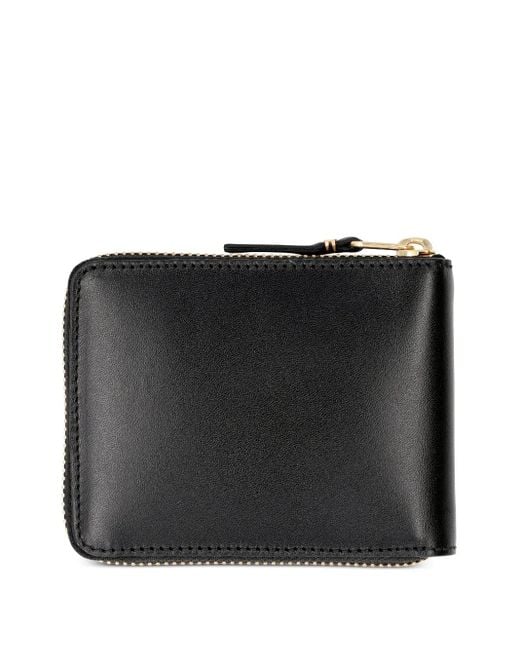 Comme des Garçons Black Zip-Around Leather Wallet