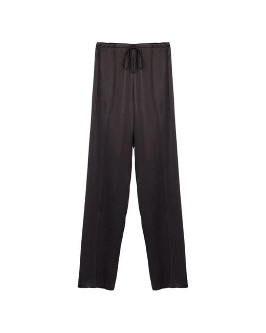 Semicouture Brown Elasticated Drawstring Trousers