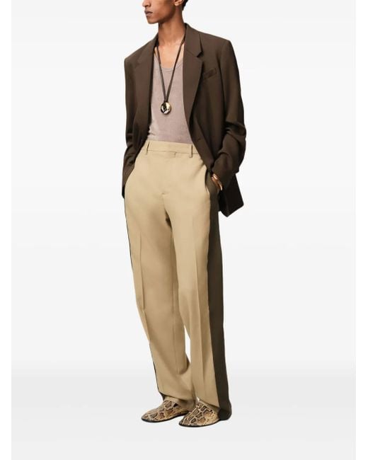 AMI Natural Contrasting Trousers for men