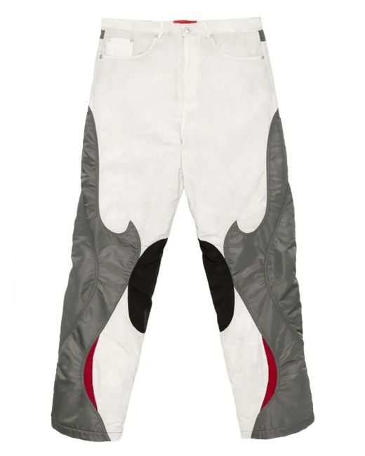 Kusikohc White Rider Pants for men