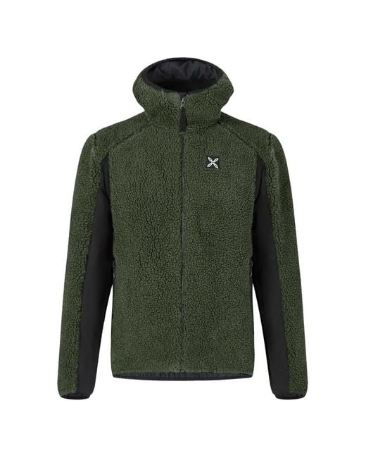 Montura Green Sherpa Zip-Fastening Hoodie Jacket for men