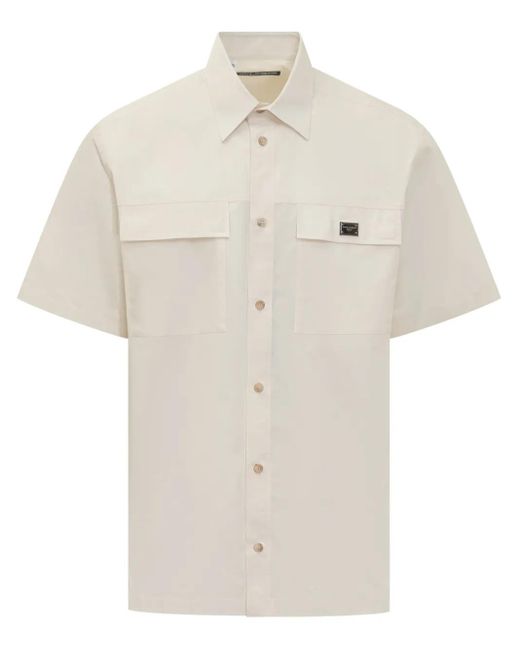 Dolce & Gabbana White Short-Sleeve Shirt for men