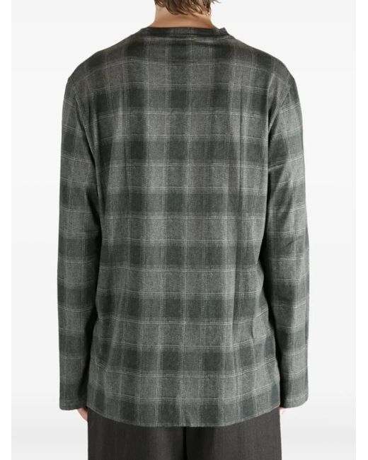 メンズ Our Legacy Check Long-sleeve T-shirt Gray