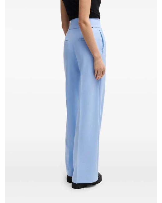 HUGO Blue High-Waisted Flared Trousers