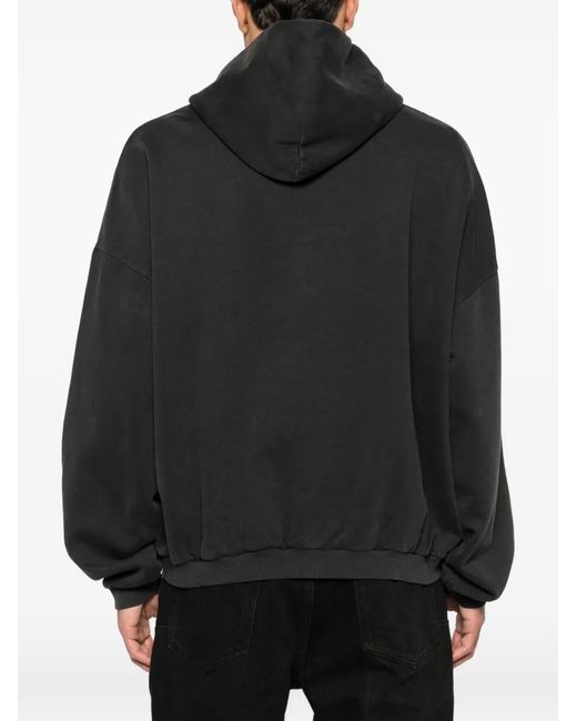 Represent Black Classic Hoodie With Logo Print for men
