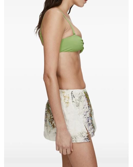 Christopher Esber Green Absence Crushed Micro Skirt