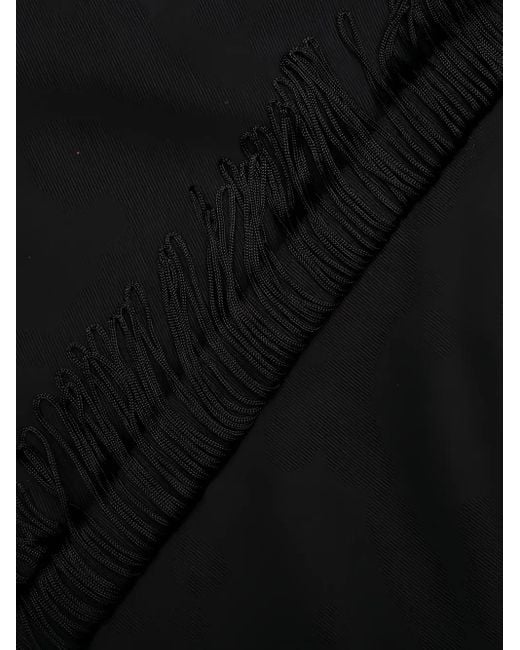 Needles Black Fringe-detail Trousers for men