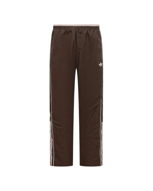 Adidas Brown Stripe Trousers for men