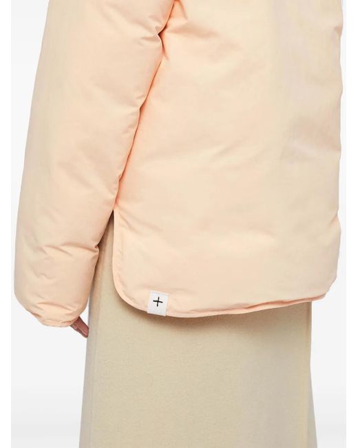 Jil Sander Natural Gefütterte Jacke Mit Reißverschluss