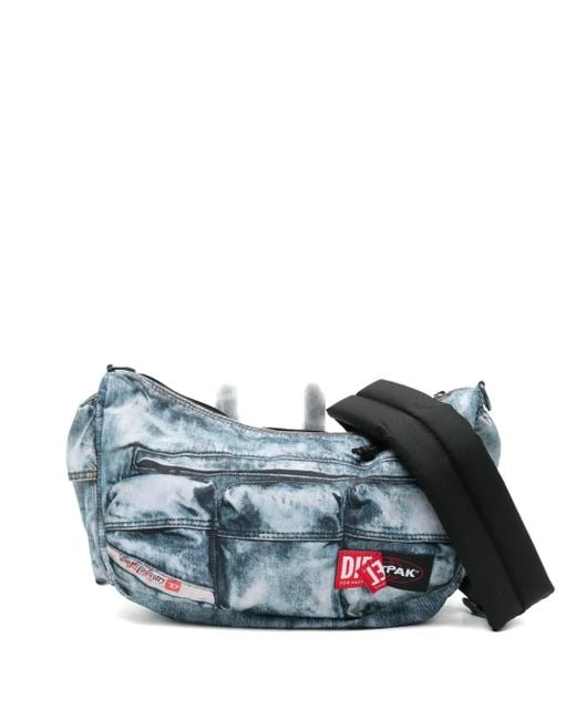 Eastpak Blue X Diesel Denim-Effect Shoulder Bag