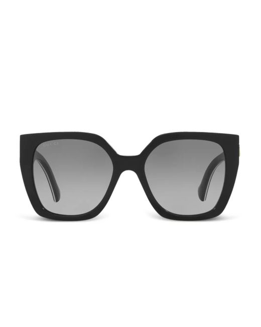 Gucci Gray Butterfly-Frame Sunglasses