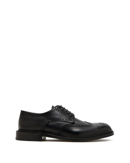 STURLINI FIRENZE メンズ ブラック ブローグシューズ