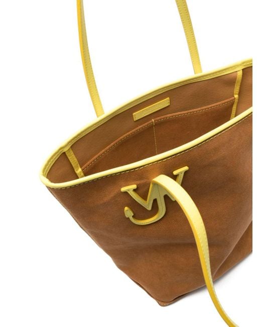 J.W. Anderson Anchor Tall Canvas Shopper in het Brown