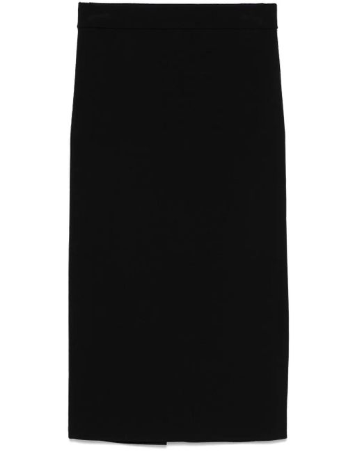 Max Mara リブ スカート Black