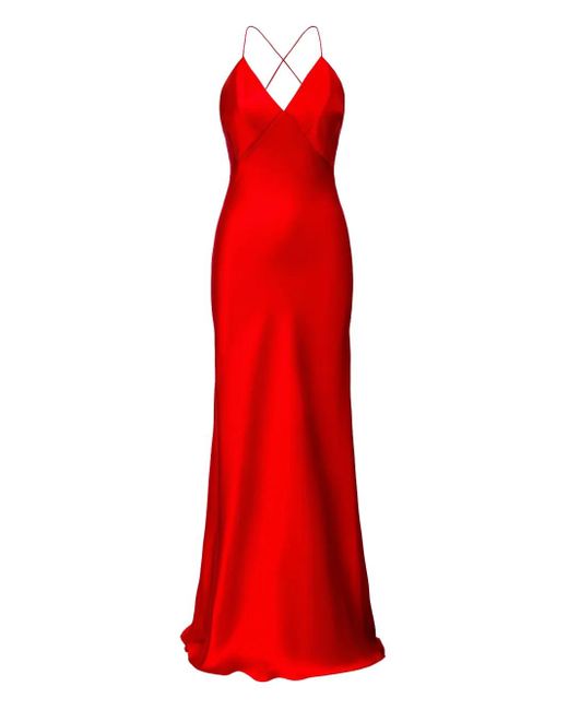 Il Volo Red Muse Sleeveless Maxi Dress