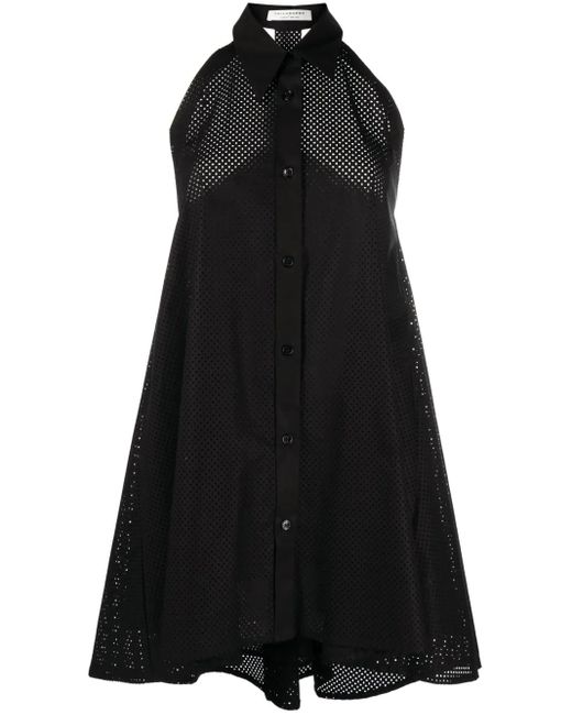 Philosophy Di Lorenzo Serafini Black Sleeveless Shirt Minidress