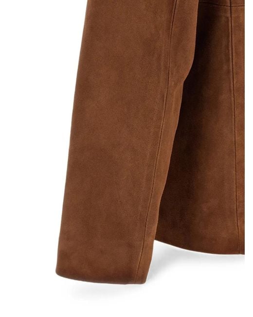 Golden Goose Deluxe Brand Brown 'Robyn' Leather Jacket for men