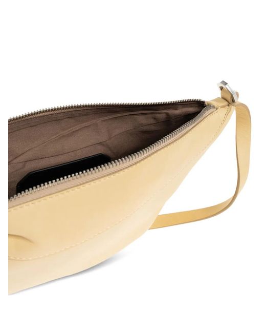 AllSaints White Micro Luna Leather Shoulder Bag