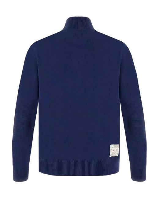 La Martina Men's Blue Bradford Zip-Fastening Cardigan