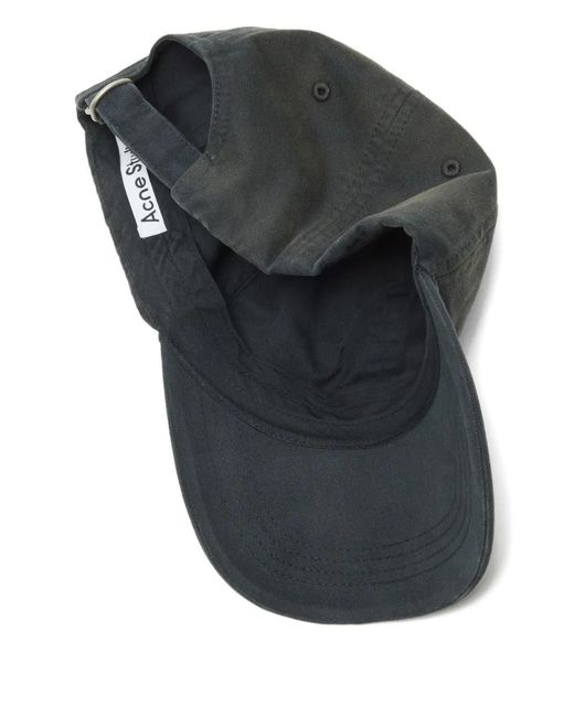 Acne Gray Logo-Embroidered Hat