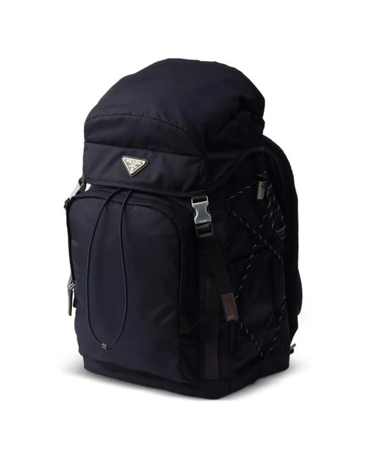 Prada Blue Speedrock Re-Nylon Backpack for men