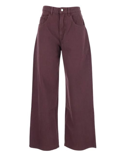 ICON DENIM Purple Five-Pocket Jeans